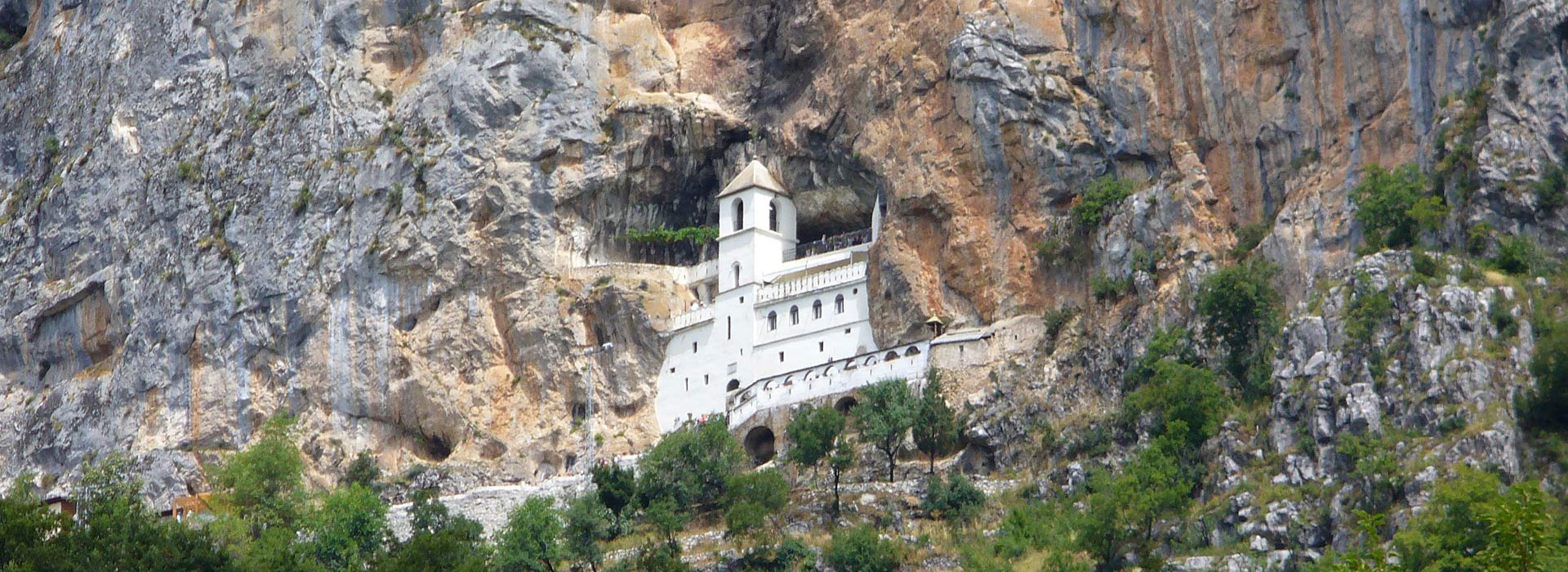 Cycling Balkans guided holiday - Ostrog Monastery