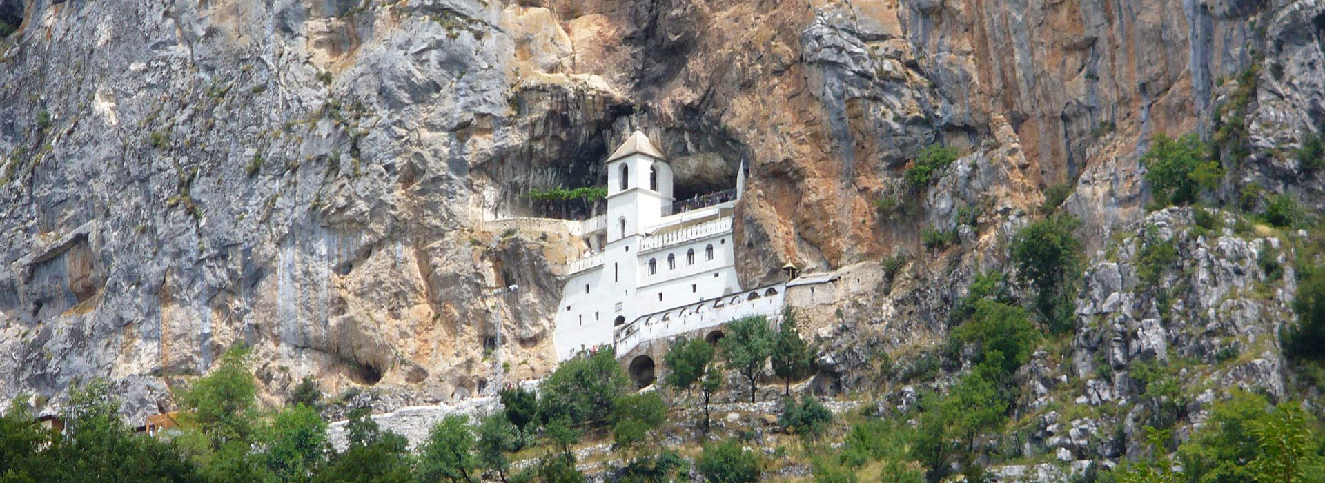 Montenegro walking self-guided holiday - Ostrog monastery
